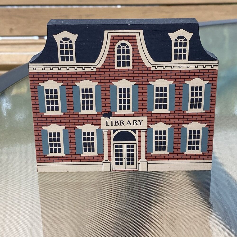 1987 The Cats Meow Main Street Series Franklin Library Shelf Sitter Decor